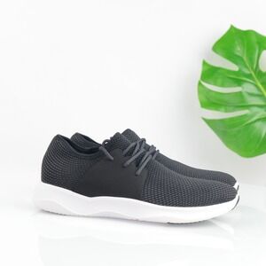 Vessi Womens Everyday Sneakers Size 10 Waterproof Black Gray Knit Lace Up Shoes